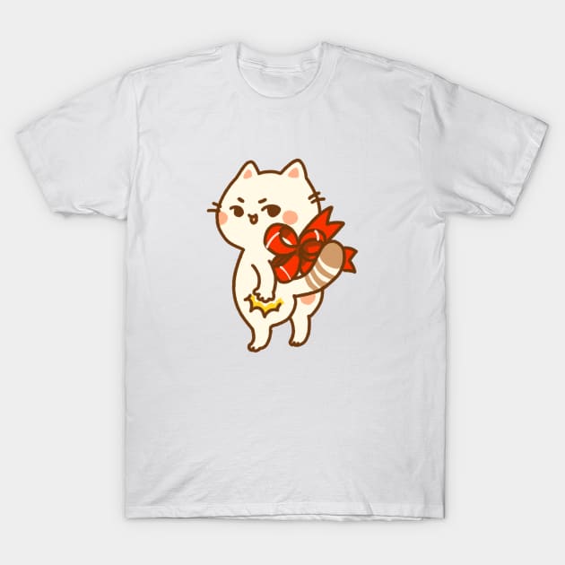 Smack Dat Cute Kitty T-Shirt by vooolatility